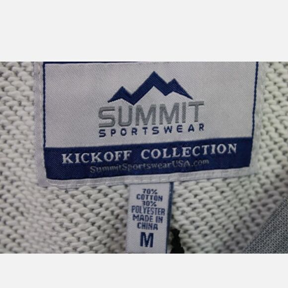 SUMMIT KICKOFF COLLECTION K. STATE WILDCATS COASTAL TERRY HENLEY M RAW HEM NWT - Picture 6 of 6